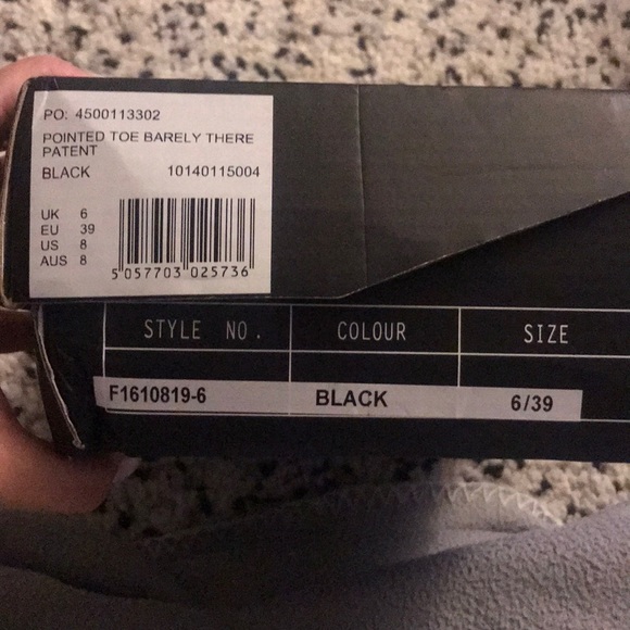 Pointed Toe Barely There Patent - Picture 3 of 6